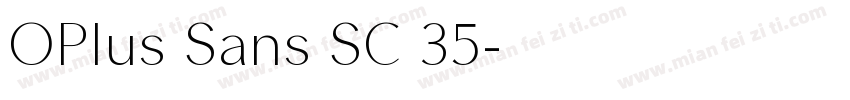 OPlus Sans SC 35字体转换